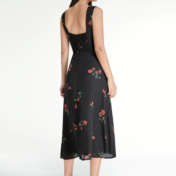 Commense Sweetheart Rose Slit Strap Dress - Picture 2 of 3